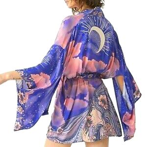 Spell and the Gypsy - Short Luna Robe Purple S/M